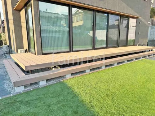 人工木デッキ  LIXIL 人工木 樹ら楽ステージ 