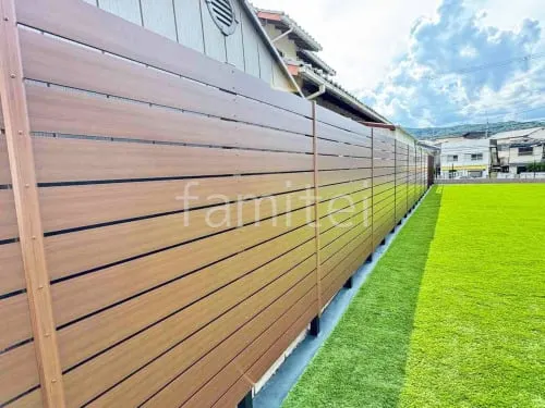 人工木・樹脂 フェンス（木調） F＆F マイティウッド デコll 高尺タイプ 目隠し 木調・ラティス 樹脂