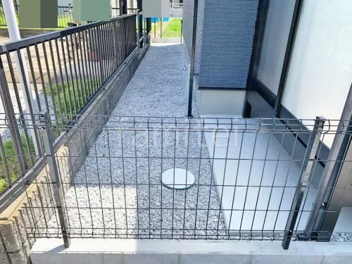 スチールメッシュ フェンス YKKAP イーネット3F型 スチール柱 境界・メッシュ ブロック塀 （化粧ブロック） 太陽エコブロックス 普通CB 