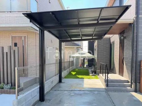 カーポート１台 （単棟） LIXIL ネスカＦ フラット屋根