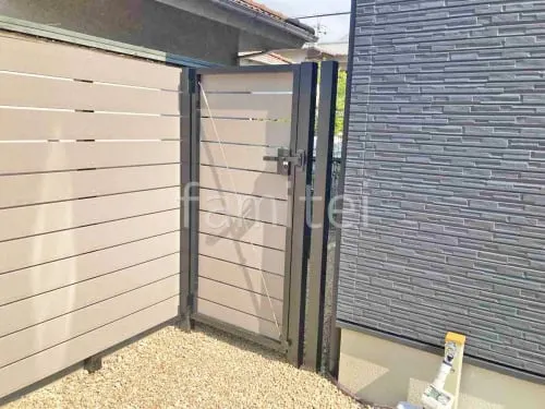 勝手口門扉 土新建材 エコモック門扉 片開き