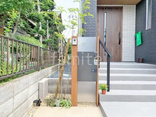 機能門柱 YKKAP ルシアスポストユニットPJ01型 シンボルツリー 落葉樹