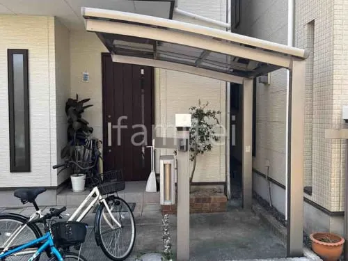 サイクルポート 自転車バイク屋根 LIXIL ネスカR ミニ アール屋根