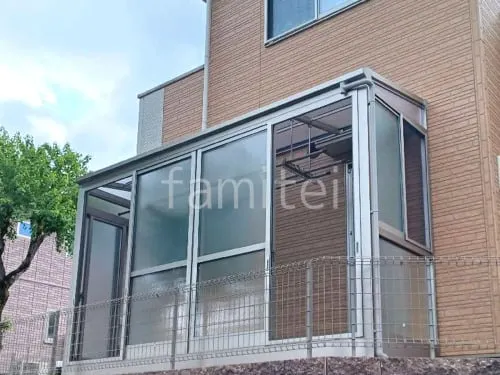 引き戸 樹脂デッキ サンルーム（テラス囲い） YKKAP ソラリアF フラット屋根