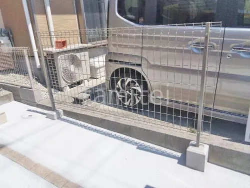 スチールメッシュ フェンス YKKAP イーネット3F型 スチール柱 境界・メッシュ