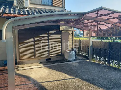 カーポート１台 （単棟） YKKAP アリュース キャップ アール屋根 たれ耳屋根