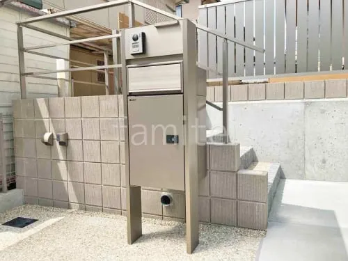 宅配ボックス門柱 （機能門柱 ） 三協アルミ フレムスLight S型 