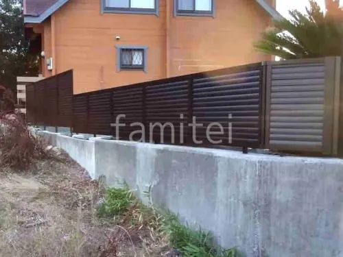 アルミ形材 フェンス LIXIL AB YL3型 横ルーバー3 目隠し