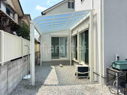 1階テラス屋根 YKKAP 独立ソラリアR