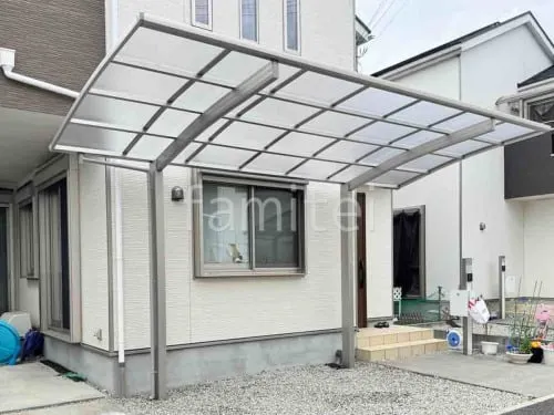 カーポート１台 （単棟） YKKAP アリュース アール屋根