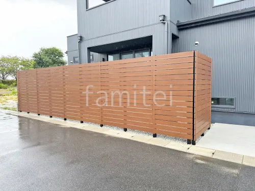 人工木・樹脂 フェンス（木調） F＆F マイティウッド デコll 高尺タイプ 目隠し 木調・ラティス 樹脂