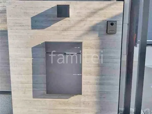 門柱 壁タイル貼り タカショー 木製調セラ ウォール RC杉板 宅配ボックス ユニソン ヴィコDBスリム90