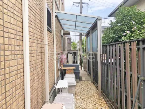 １階テラス屋根 （雨除け） YKKAP ソラリアF フラット屋根 スタンダード 壁付