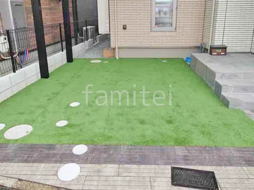 人工芝 防草シート加工 ヨシミツ毛織 リアル人工芝 35mm 