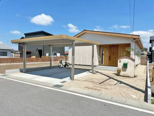 新築ナチュラル オープン外構