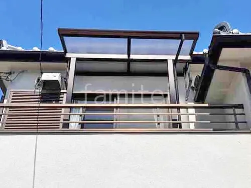 ２階ベランダ屋根  YKKAP ソラリアF フラット屋根 スタンダード 壁付