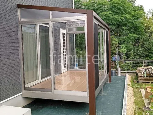 本体色 ステインウォールナット＋プラチナステン 屋根色 トーメイマット