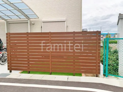 人工木・樹脂 フェンス（木調） F＆F マイティウッド デコll 高尺タイプ 目隠し 木調・ラティス 樹脂