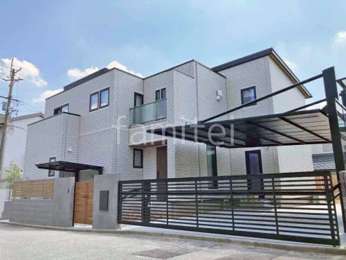 新築シンプル クローズ外構