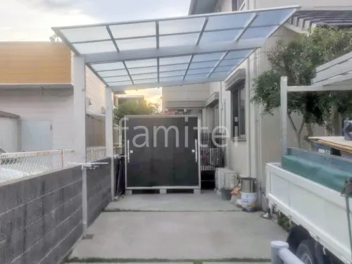 カーポート１台 （単棟） LIXIL ネスカＦ フラット屋根