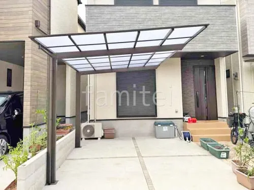 カーポート１台 （単棟） LIXIL ネスカＦ フラット屋根