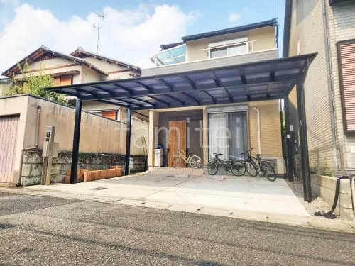 カーポート２台(ワイド) ツイン LIXIL ネスカＦ フラット屋根