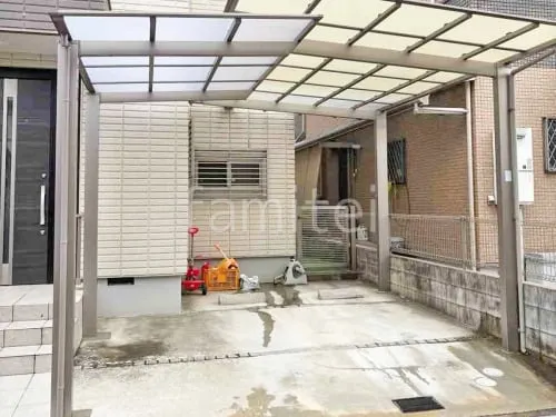 サイクルポート 自転車バイク屋根 LIXIL ネスカF ミニ フラット屋根