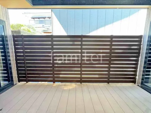 人工木・樹脂 フェンス（木調） F＆F マイティウッド デコll 高尺タイプ 目隠し 木調・ラティス 樹脂