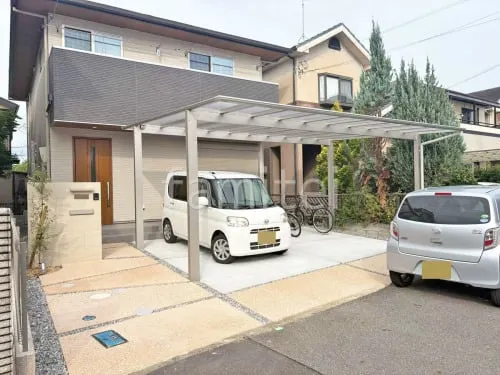 新築シンプル オープン外構