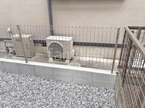 スチールメッシュ フェンス YKKAP イーネット3F型 スチール柱 境界・メッシュ ブロック塀 （化粧ブロック） 太陽エコブロックス 普通CB 