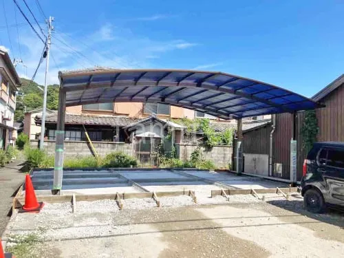 カーポート３台 （横ワイド トリプル） YKKAP アリュース アール屋根