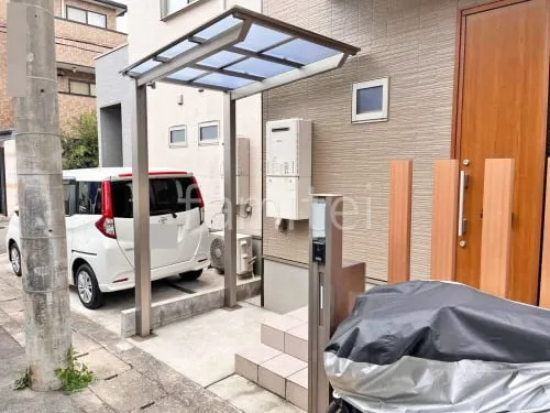 サイクルポート 自転車バイク屋根 LIXIL ネスカF ミニ フラット屋根