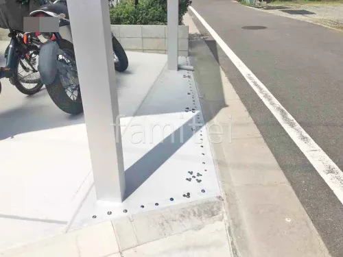 駐車場ガレージ床 土間コンクリート ビー玉