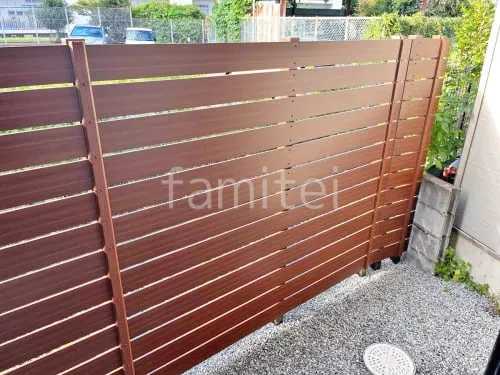 人工木・樹脂 フェンス（木調） F＆F マイティウッド デコll 高尺タイプ 目隠し 木調・ラティス 樹脂