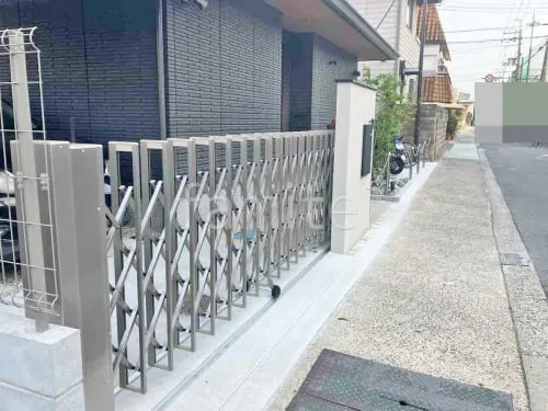 片開き 伸縮門扉 四国化成 クレディアコー2型 