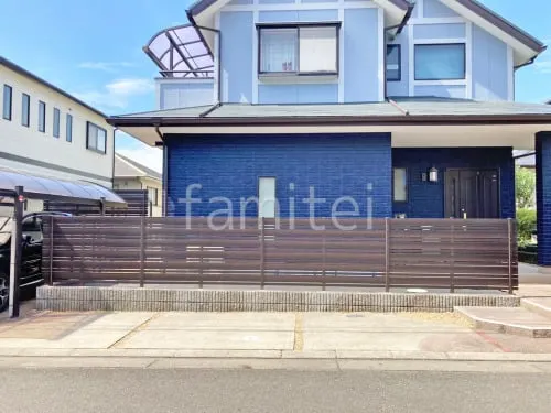 人工木・樹脂 フェンス（木調） F＆F マイティウッド デコll 目隠し 木調・ラティス 樹脂