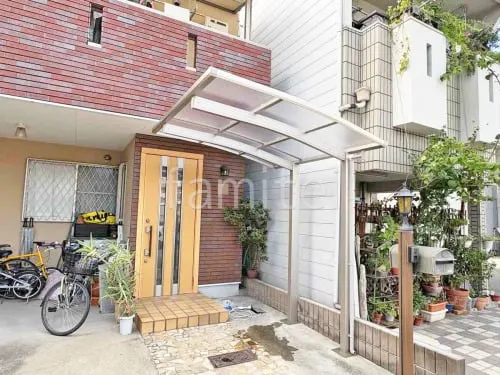 サイクルポート 自転車バイク屋根 YKKAP アリュース アール屋根