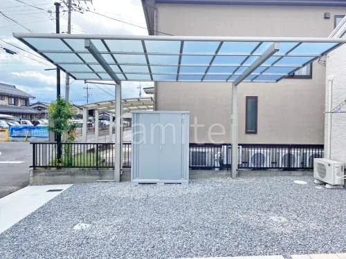 カーポート１台 （単棟） YKKAP エフルージュ FIRST フラット屋根 スチール 物置 イナバ シンプリー 1520×615×1903 MJX-156E 