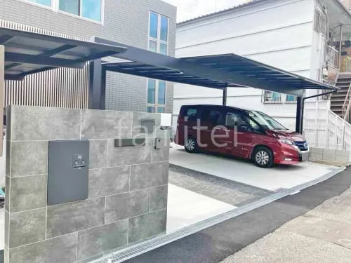 新築シンプル オープン外構