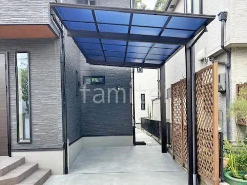 カーポート１台 （単棟） YKKAP エフルージュ FIRST フラット屋根