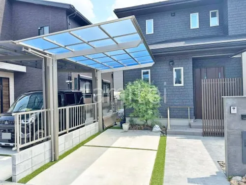 カーポート１台 （単棟） LIXIL ネスカＦ フラット屋根