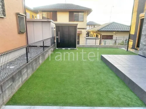 人工芝 防草シート加工 ヨシミツ毛織 リアル人工芝 35mm 