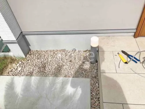 既存ポールライト移設