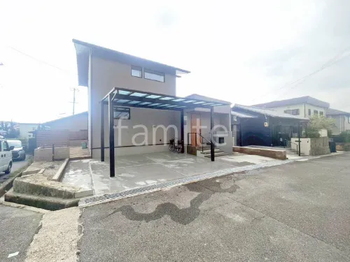 新築シンプル オープン外構