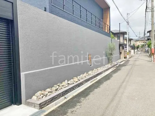 ロックガーデン ぐり石敷き