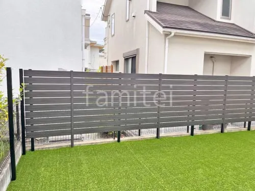 人工木・樹脂 フェンス（木調） F＆F マイティウッド デコll 高尺タイプ 目隠し 木調・ラティス 樹脂