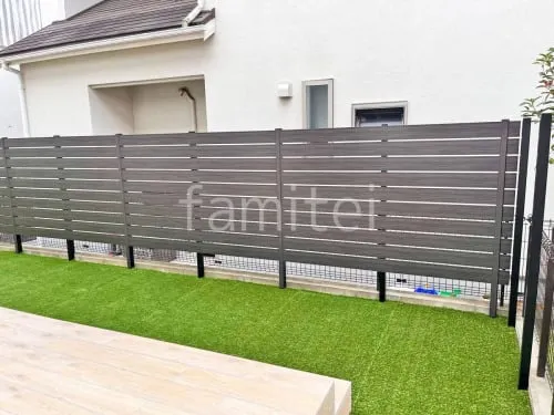 人工木・樹脂 フェンス（木調） F＆F マイティウッド デコll 高尺タイプ 目隠し 木調・ラティス 樹脂