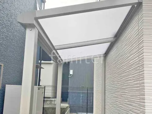 １階テラス屋根 （雨除け） YKKAP ソラリアF フラット屋根 スタンダード 壁付