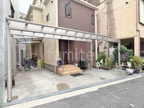 １階テラス屋根 （雨除け） YKKAP 独立式エフルージュ FIRST 大型テラス フラット屋根 独立式 スタンダード