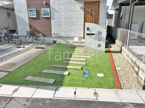 人工芝 防草シート加工 ヨシミツ毛織 リアル人工芝 35mm 